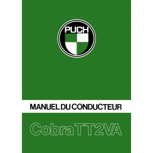 Puch Cobra TT 2VA, Manuel du Conducteur
