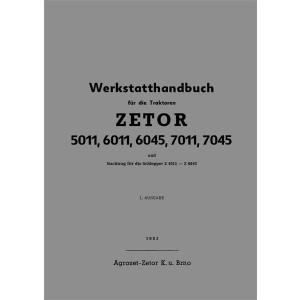 Zetor 5011, 6011, 6045, 7011, 7045 Werkstatthandbuch