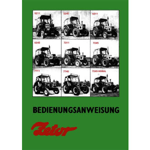 Zetor 5211, 5245, 6211, 6245, 7211, 7245, 7711, 7745 Bedienungsanweisung