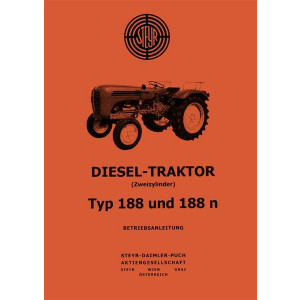 Steyr 188 und 188n Traktor Betriebsanleitung