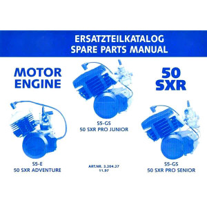 KTM Motorfahrzeugbau 50 SXR, S5-E Adventure, S5-GS pro Junior, S5-GS pro Junior (USA), S5-GS pro Senior, Ersatzteilkatalog (Motor)