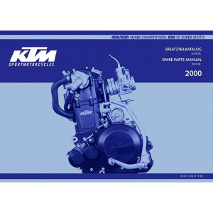 KTM Motorfahrzeugbau 400/620 Super Competition, 620 SC Super Moto, Ersatzteilkatalog (nur Motor)