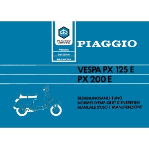 Vespa PX 125 E/ PX 200 E, Betriebsanleitung