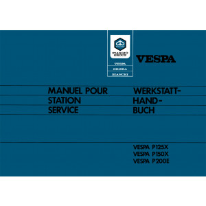 Vespa P 125 X, P 150 X, P 200 E Reparaturanleitung