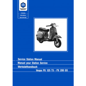 Piaggio Vespa PX 125 T5 und PX 200 GS Werkstatthandbuch