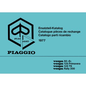 Piaggio Vespa 50 S, 125 Primavera, 125 TS, Rally 200, Ersatzteil-Katalog