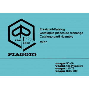 Piaggio Vespa 50 S, 125 Primavera, 125 TS, Rally 200, Ersatzteil-Katalog
