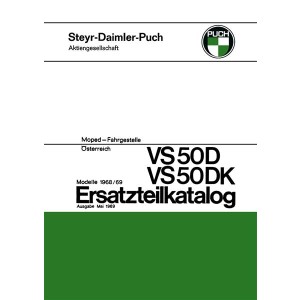 Puch VS 50 D, DK Fahrgestelle Ersatzteilkatalog