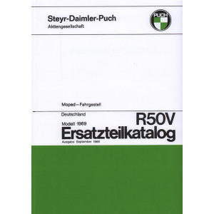 Puch R 50 V (Deutschland) Fahrgestell, Ersatzteilkatalog
