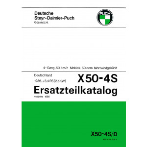 Puch X 50-4S Deutschland Ersatzteilkatalog