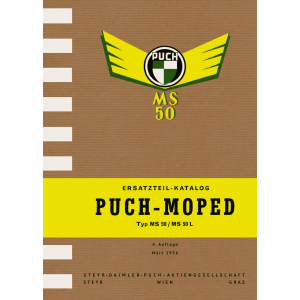 Puch Moped, Typ MS 50 und MS 50 L, Ersatzteilkatalog
