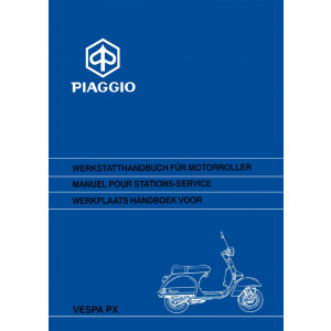 Piaggio Vespa PX125 PX150 PX200 Werkstatthandbuch