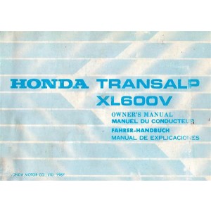 Honda XL600V Transalp Fahrerhandbuch