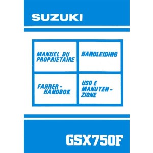 Suzuki GSX750F Fahrerhandbuch