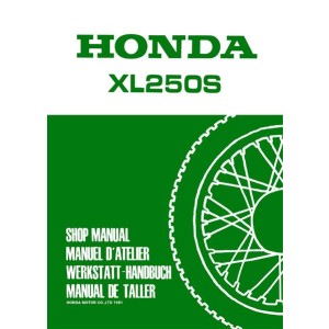 Honda XL250S Reparaturanleitung