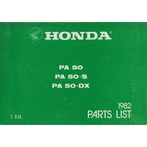 Honda PA50 50S 50DX Parts List