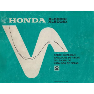 Honda XL500SZ XL500SA Teilekatalog