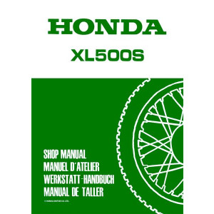 Honda XL500S Reparaturanleitung