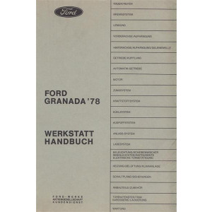 Ford Granada 1978 Werkstatthandbuch