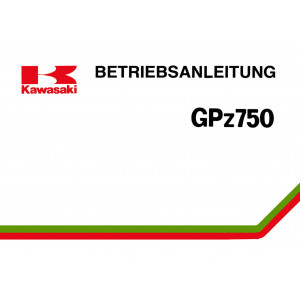 Kawasaki ZX750-A2 Betriebsanleitung