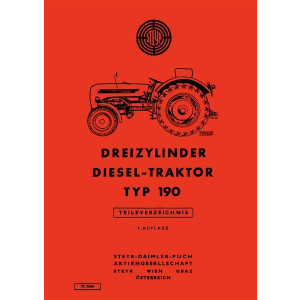 Steyr 190 Traktor Ersatzteilkatalog