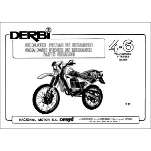 Derbi FDS 4V / 6V, 4- und 6-Gang Enduro, Parts Catalog