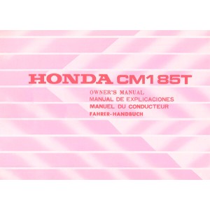 Honda CM185T Fahrerhandbuch