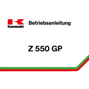 Kawasaki Z550GP Betriebsanleitung