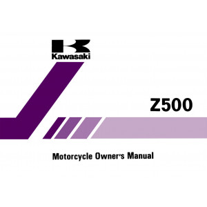 Kawasaki Z500 Owner's Manual