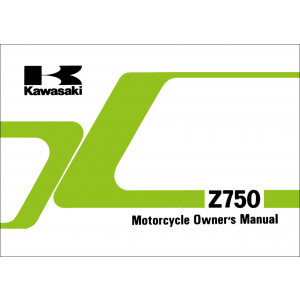 Kawasaki Z750 Owner's Manual