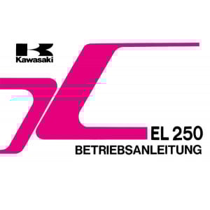 Kawasaki EL250 - D1 Betriebsanleitung