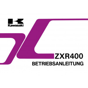 Kawasaki ZXR400 Betriebsanleitung