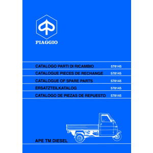 Piaggio Ape TM Diesel, Ersatzteilkatalog