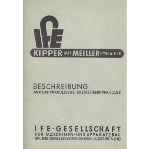 IFE LKW-Dreiseitenkipper mit Meiller-Hydraulik Beschreibung