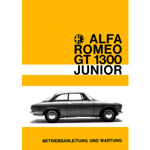 Alfa Romeo GT1300 Junior Betriebsanleitung