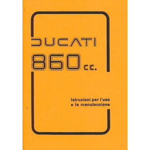 Ducati Motociclo 860 cc,  Betriebsanleitung