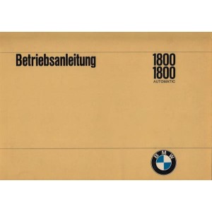 BMW 1800, 1800 Automatic Betriebsanleitung