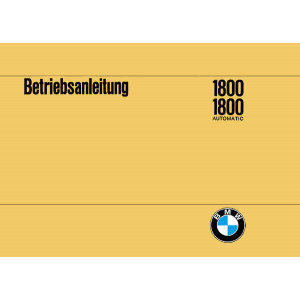 BMW 1800 und 1800 Automatic Betriebsanleitung