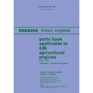 Perkins 4.99  Agricultural Engines Parts Book