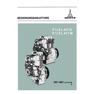 Deutz F1/2L411D und F1/2L411W Motor Betriebsanleitung