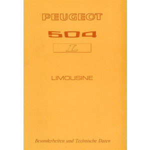Peugeot 504 L (Limousine) Besonderheiten und technische Daten