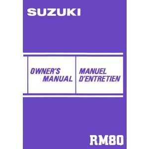 Suzuki RM80 Enduro Owner's Manual