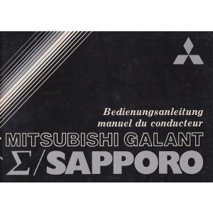 Mitsubishi Galant und Sapporo Bedienungsanleitung
