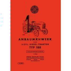 Steyr 188 Anbaumähwerk Ersatzteilkatalog