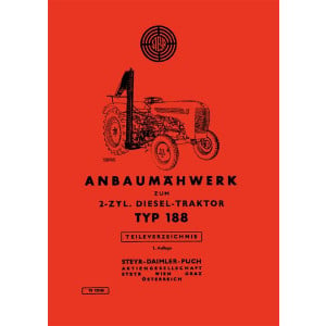 Steyr 188 Anbaumähwerk Ersatzteilkatalog