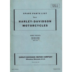 Harley-Davidson WLC Armee-Modell 1942/43 Spare Parts List