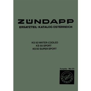 Zündapp KS50 Modelle Ersatzteil-Katalog für Österreich