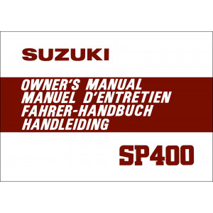 Suzuki SP400 Fahrer-Handbuch