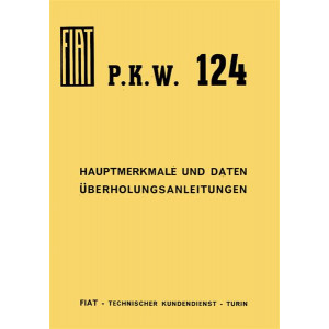 Fiat 124 Type 124 A 100 Hauptmerkmale und Daten