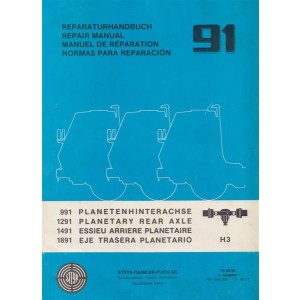 Steyr Planeten-Hinterachse 991, 1291, 1491 II, 1891 Reparaturhandbuch